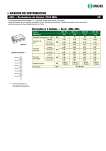Derivadores 4 salidas 5-2.300 MHz - UDL-400 (PDF)