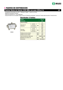 Distribuidores 2 salidas 5-2.150 MHz - SIS (PDF)
