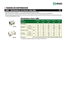 Distribuidores de interior 5-2.300 MHz - UDV (PDF)
