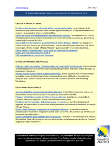 Integración regional - reporte semanal de noticias, 18 de abril de 2013.pdf