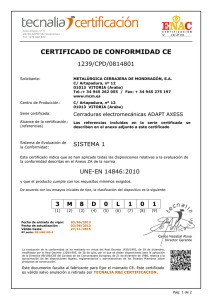 Certificado de Conformidad CE - AXESS ADAPT (PDF)