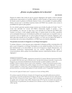 ¿Existe un plan golpista de la derecha?