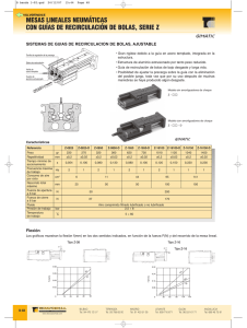 Mesas lineales neumÃ¡ticas con guÃ­as de recirculaciÃ³n de bolas (PDF)