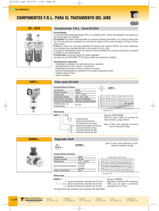 Componentes F.R.L. para el tratamiento del aire EZ (PDF)