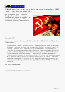 [Libro] América Latina en la Internacional Comunista, 1919