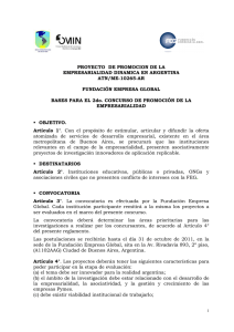 PROYECTO  DE PROMOCION DE LA EMPRESARIALIDAD DINAMICA EN ARGENTINA ATN/ME-10265-AR