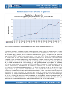 Boletin 5 Tendencias del financiamiento de Gobierno en salud