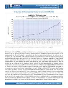 Boletin 7 Evolucion del financiamiento del MSPAS