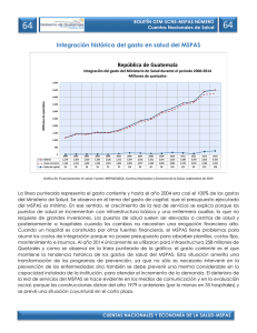 Boletin 64 Integracion historica del gasto en salud del MSPAS
