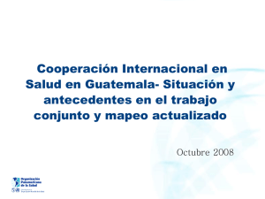 mapeo cooperacion internacional en salud