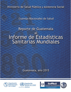 MSPAS (2015) Cuentas Nacionales de Salud de Guatemala