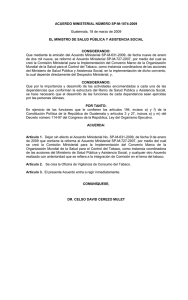 Acuerdo Ministerial 1074-2009.  Oficina Tabaco.