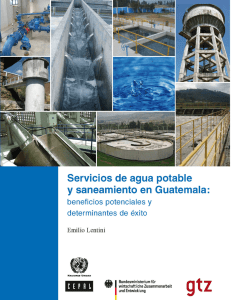 Servicios de agua potable y sanamiento en Guatemala