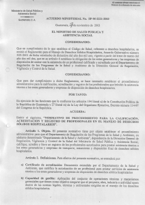 Acuerdo Ministerial SP-M-2221-2003