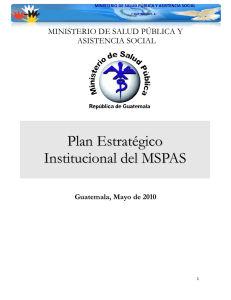 Plan estrat&eacute;gico mspas