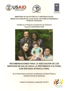 Recomendaciones adecuacion SS pertinencia cultural pec