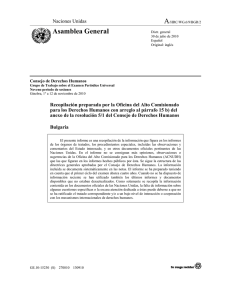 A Asamblea General Naciones Unidas Consejo de Derechos Humanos