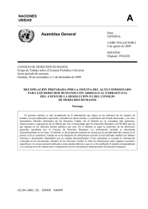 Compilation of UN information in Spanish