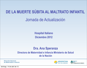 Conferencia sobre la Mortalidad Infantil en la Argentina