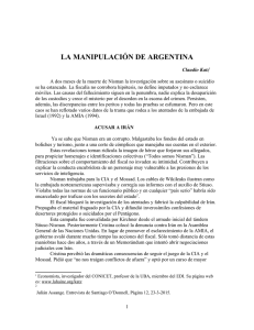 LA MANIPULACIÓN DE ARGENTINA