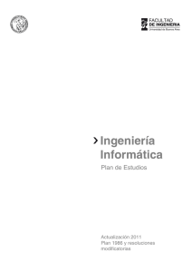 Ingeniería Informática Plan de Estudios