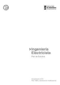 Ingeniería Electricista Plan de Estudios