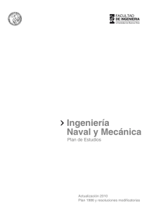 Ingeniería Naval y Mecánica Plan de Estudios