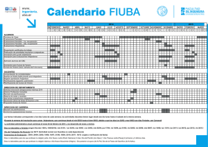 Calendario FIUBA www. . uba.ar