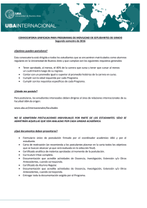 CONVOCATORIA UNIFICADA PARA PROGRAMAS DE MOVILIDAD DE ESTUDIANTES DE GRADO