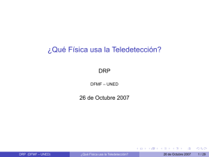 Qué Física usa la Teledetección?