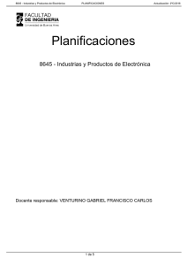 Planificaciones 8645 - Industrias y Productos de Electrónica 1 de 5