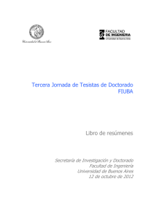 Tercera Jornada de Tesistas de Doctorado FIUBA Libro de resúmenes