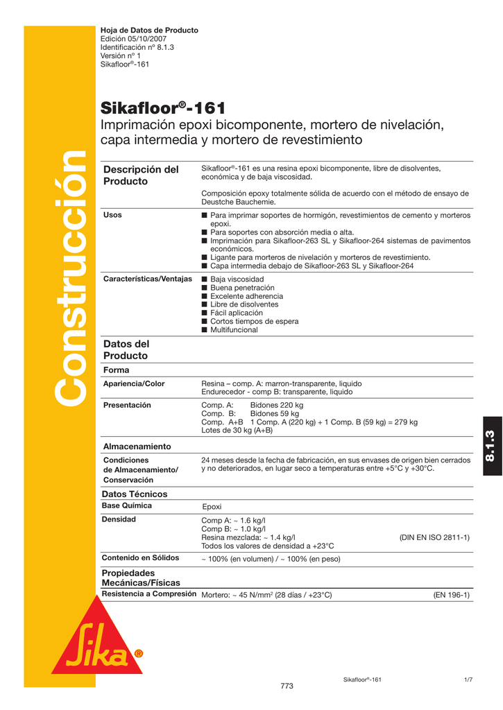 Sikafloor 161 R11458.1.3.