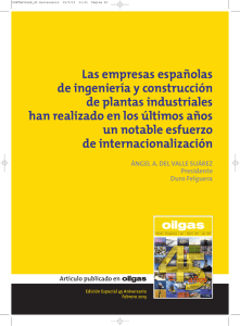 Las empresas españolas de ingeniería y construcción de plantas industriales