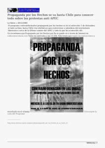 Propaganda por los Hechos se va hasta Chile para conocer