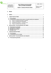 GUIA-BT-21. Tubos y canales protectoras.