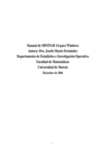 Manual de MINITAB 14 para Windows
