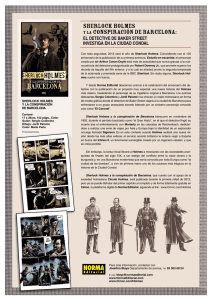 Sherlock Holmes y la conspiraci n de Barcelona