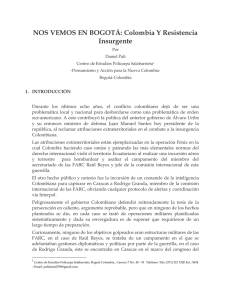 NOS VEMOS EN BOGOTÁ: Colombia Y Resistencia Insurgente