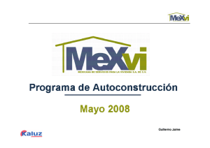 Presentación Mexvi - Programa de Autoconstrucción