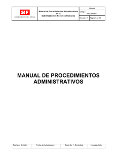   Manual de Procedimientos