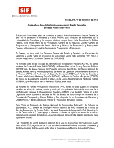   Jesús Alberto Cano Vélez tomó posesión como Director General de Sociedad Hipotecaria Federal