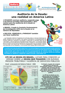 Informativo Auditoria de la Deuda Una Realidad en América Latina Novembro/2008