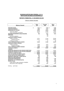 SOCIEDAD HIPOTECARIA FEDERAL, S. N. C., INSTITUCIÓN DE BANCA DE DESARROLLO