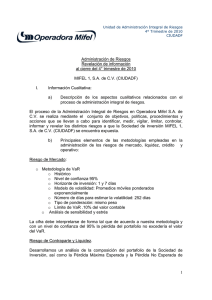 Administración de Riesgos Revelación de información