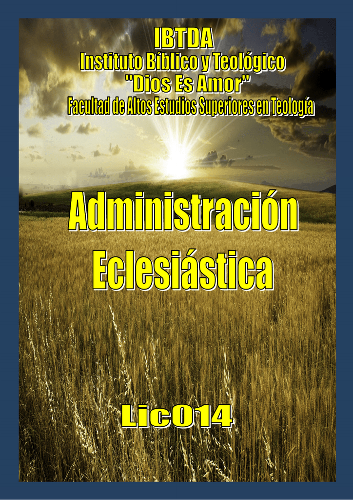 LIC014-Administracion Eclesiá