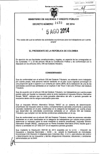 Decreto 1473 05 Agosto 2014