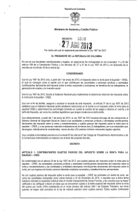 Ver decreto 1828 de 2013.