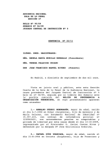 Lea el texto completo de la sentencia dictada por la Audicenia Nacional sobre Otegi y Usabiaga
