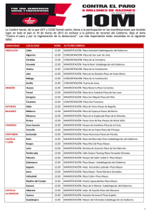 Puede ver aquí el mapa de manifestaciones convocadas por toda España